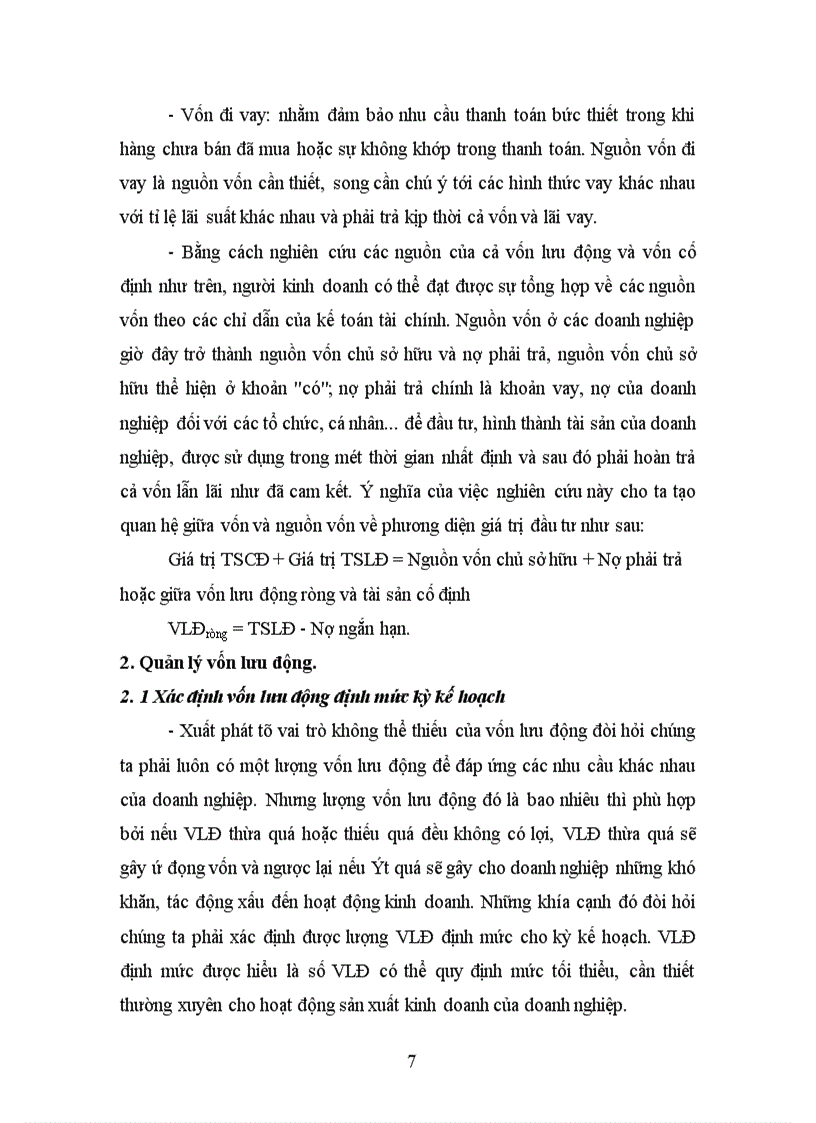 image for page Thực trạng quản lý và sử dụng vốn lưu động ở công ty cao su sao vàng