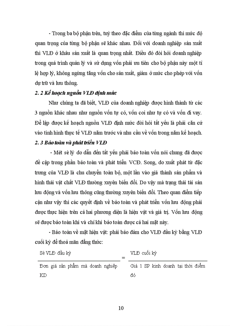 image for page Thực trạng quản lý và sử dụng vốn lưu động ở công ty cao su sao vàng