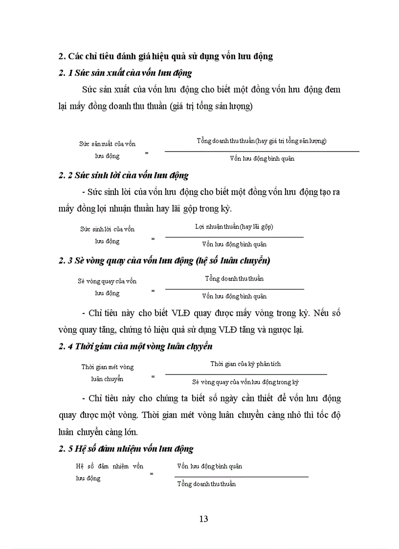 image for page Thực trạng quản lý và sử dụng vốn lưu động ở công ty cao su sao vàng