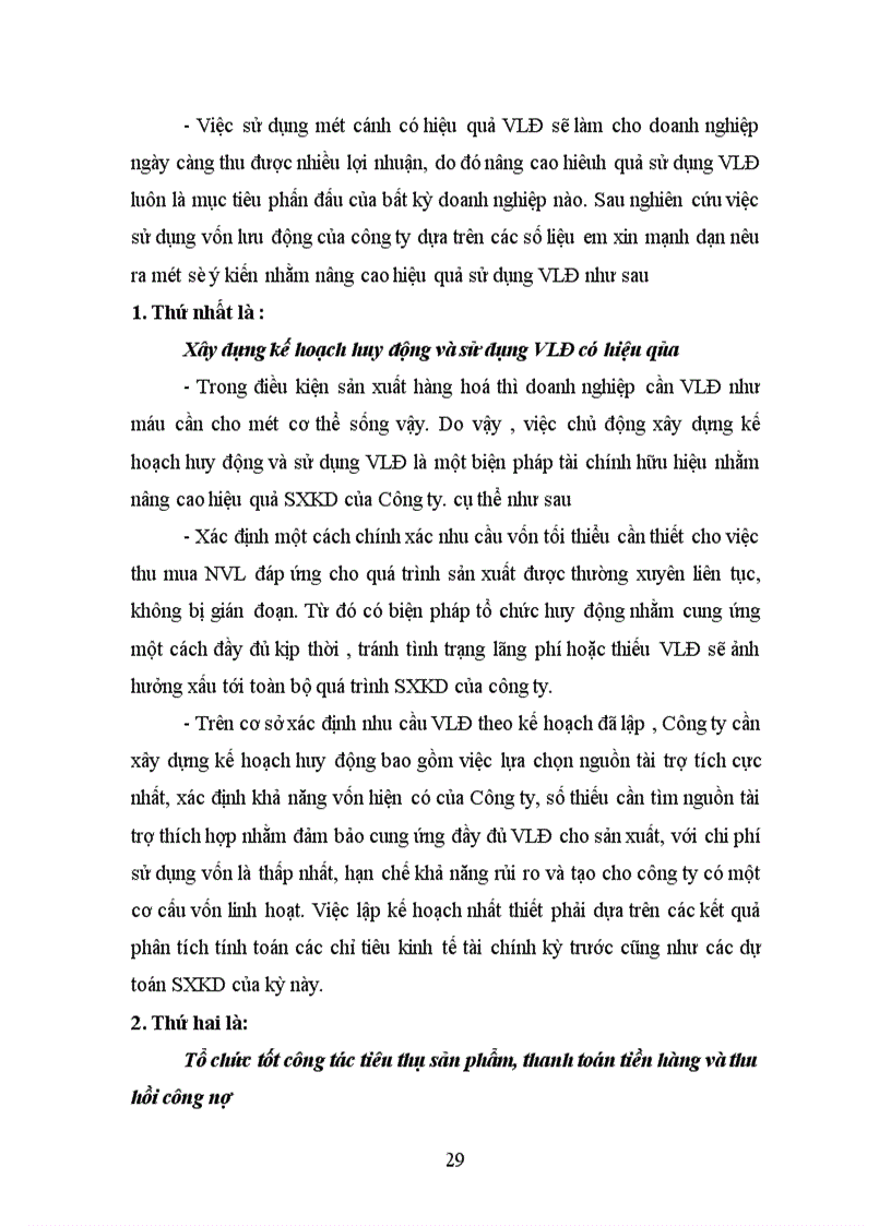 image for page Thực trạng quản lý và sử dụng vốn lưu động ở công ty cao su sao vàng