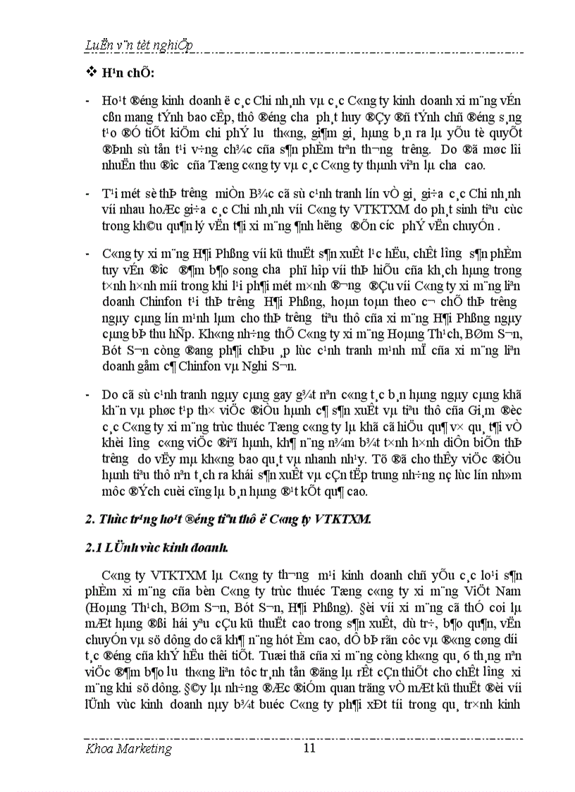 image for page Đẩy mạnh bán hàng cá nhân trong hoạt động tiêu thụ ở Công ty VTKTXM 1