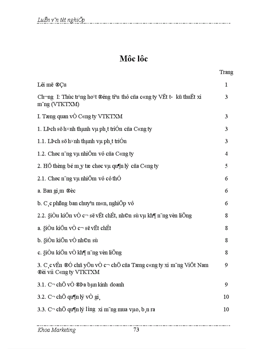 image for page Đẩy mạnh bán hàng cá nhân trong hoạt động tiêu thụ ở Công ty VTKTXM 1