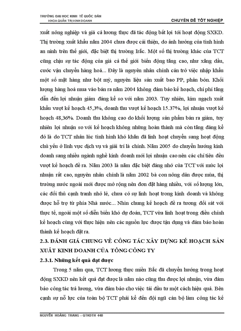 image for page Một số giải pháp hoàn thiện công tác xây dựng kế hoạch sản xuất kinh doanh tại Tổng công ty lương thực miền Bắc 1