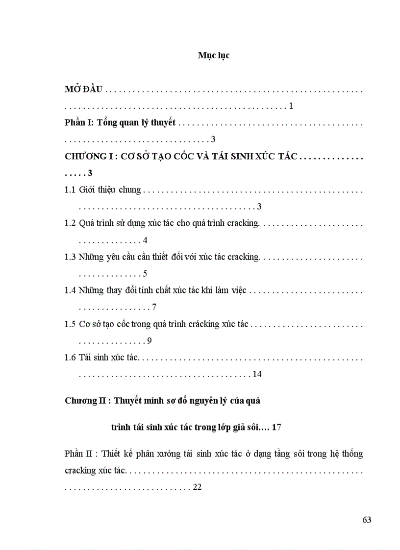 image for page Thiết kế phân xưởng tái sinh xúc tác ở dạng tầng sôi trong hệ thống cracking xúc tác