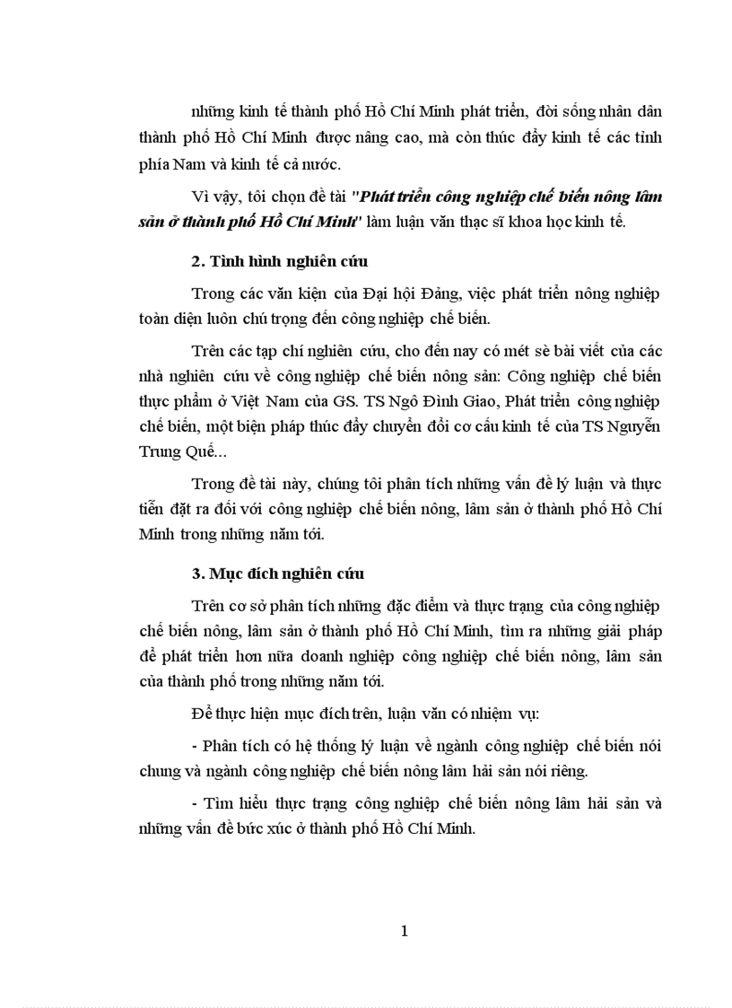 image for page Phát triển công nghiệp chế biến nông lâm sản ở thành phố Hồ Chí Minh 1