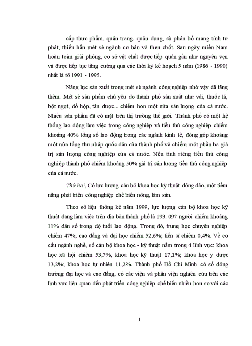 image for page Phát triển công nghiệp chế biến nông lâm sản ở thành phố Hồ Chí Minh 1