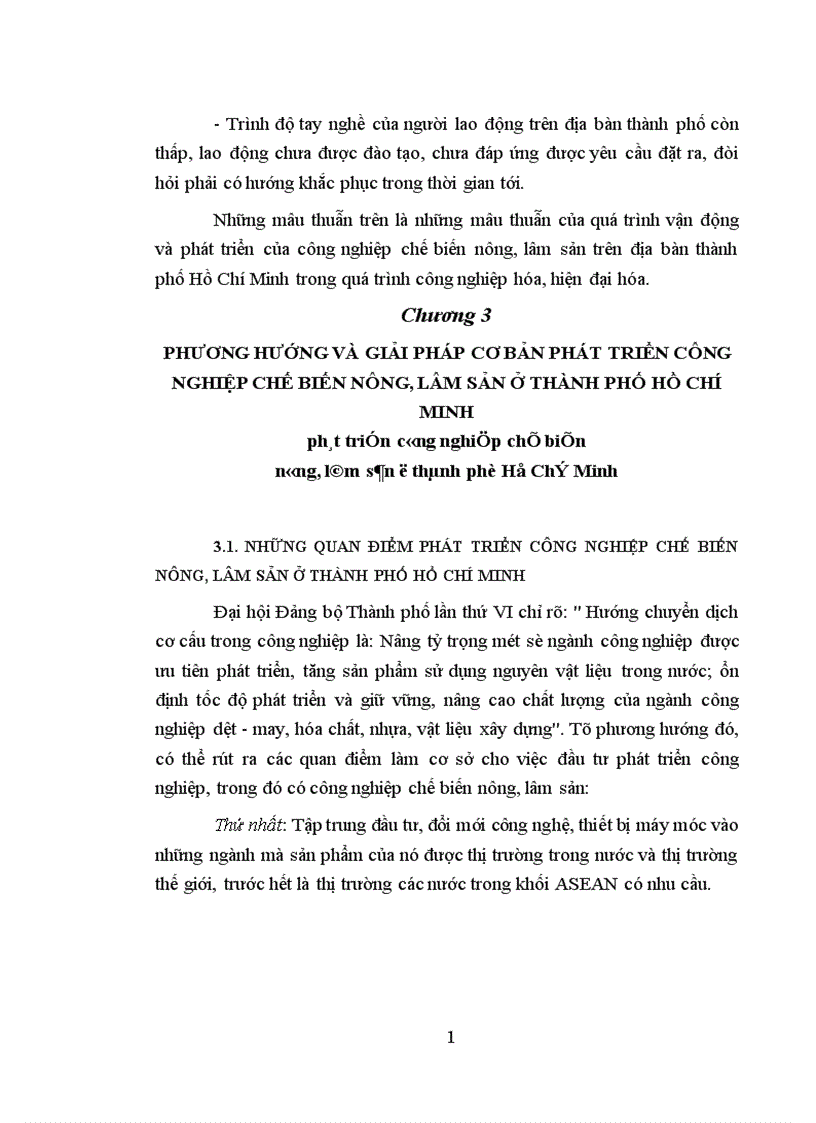 image for page Phát triển công nghiệp chế biến nông lâm sản ở thành phố Hồ Chí Minh 1