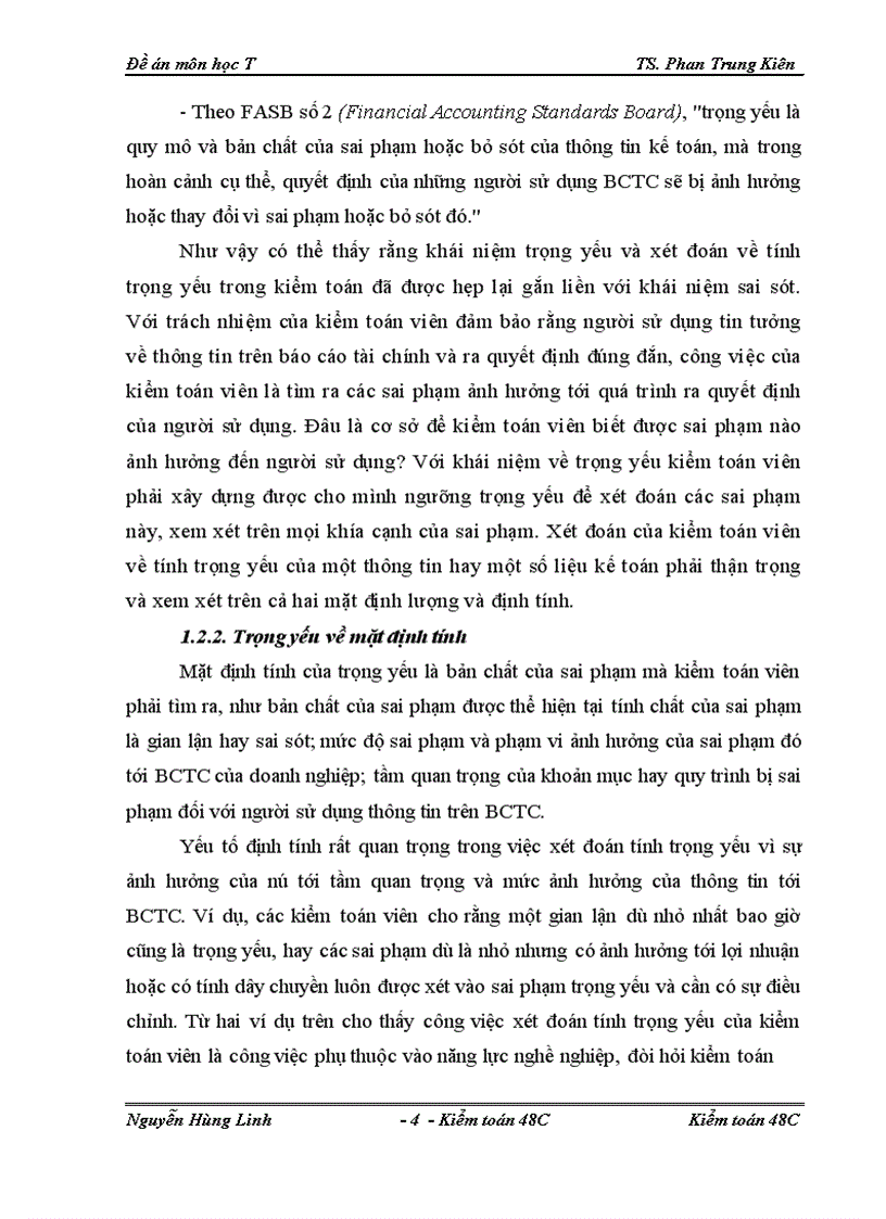 image for page Trọng yếu và quy trình đánh giá tính trọng yếu trong kiểm toán tài chính 1