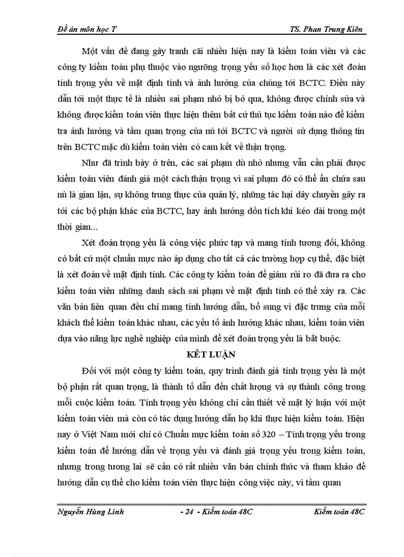 image for page Trọng yếu và quy trình đánh giá tính trọng yếu trong kiểm toán tài chính 1