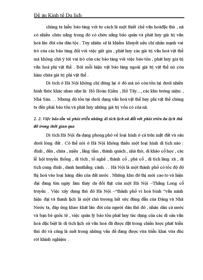 image for page Những giẩi pháp nhằm tiếp tục bảo tồn và phát triển các khu di tích lịch sử đối với việc phát triển du lịch ở Hà Nội hiện nay