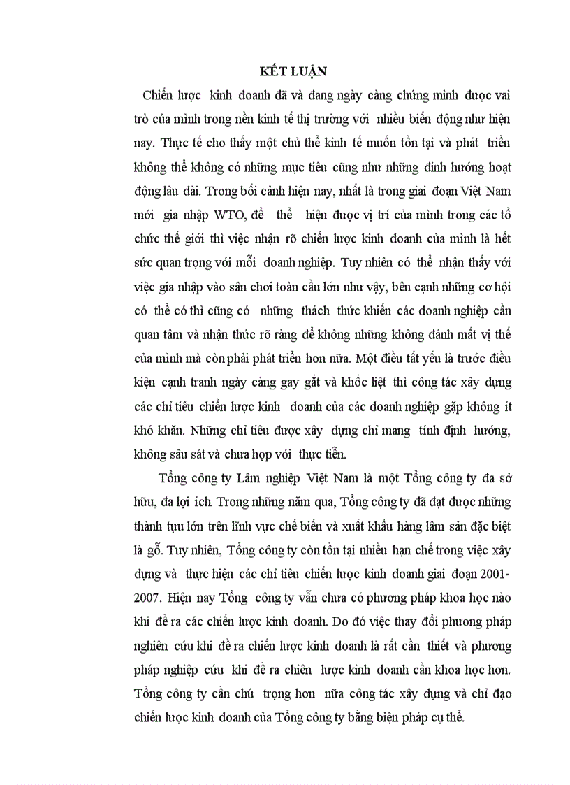 image for page Thực trạng chiến lược kinh doanh của Tổng công ty Lâm nghiệp Việt Nam Định hướng chiến lược và giải pháp thực hiện chiến lược giai đoạn 2008 2015 1