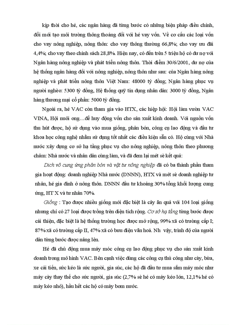 image for page một số giải pháp nhằm sử dụng hiệu quả các yếu tố nguồn lực của kinh tế hộ theo mô hình VAC ở nông thôn Việt Nam trong giai đoạn hiện nay