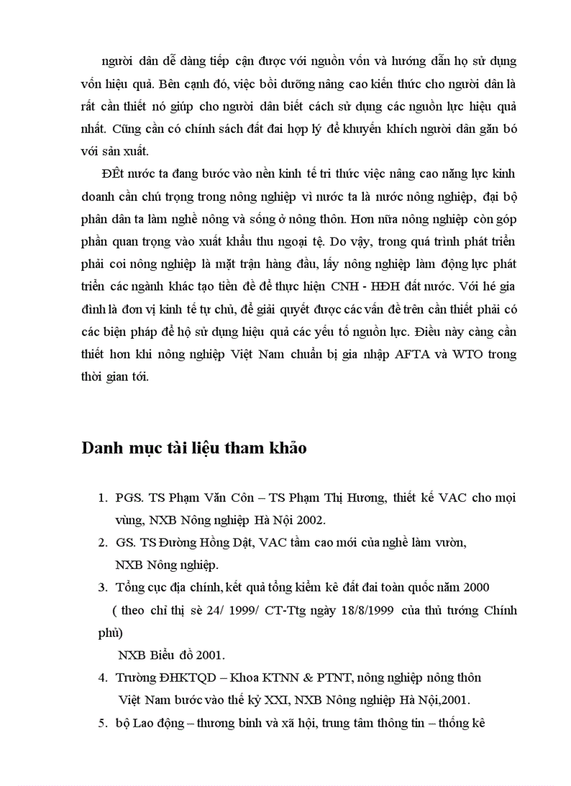 image for page một số giải pháp nhằm sử dụng hiệu quả các yếu tố nguồn lực của kinh tế hộ theo mô hình VAC ở nông thôn Việt Nam trong giai đoạn hiện nay