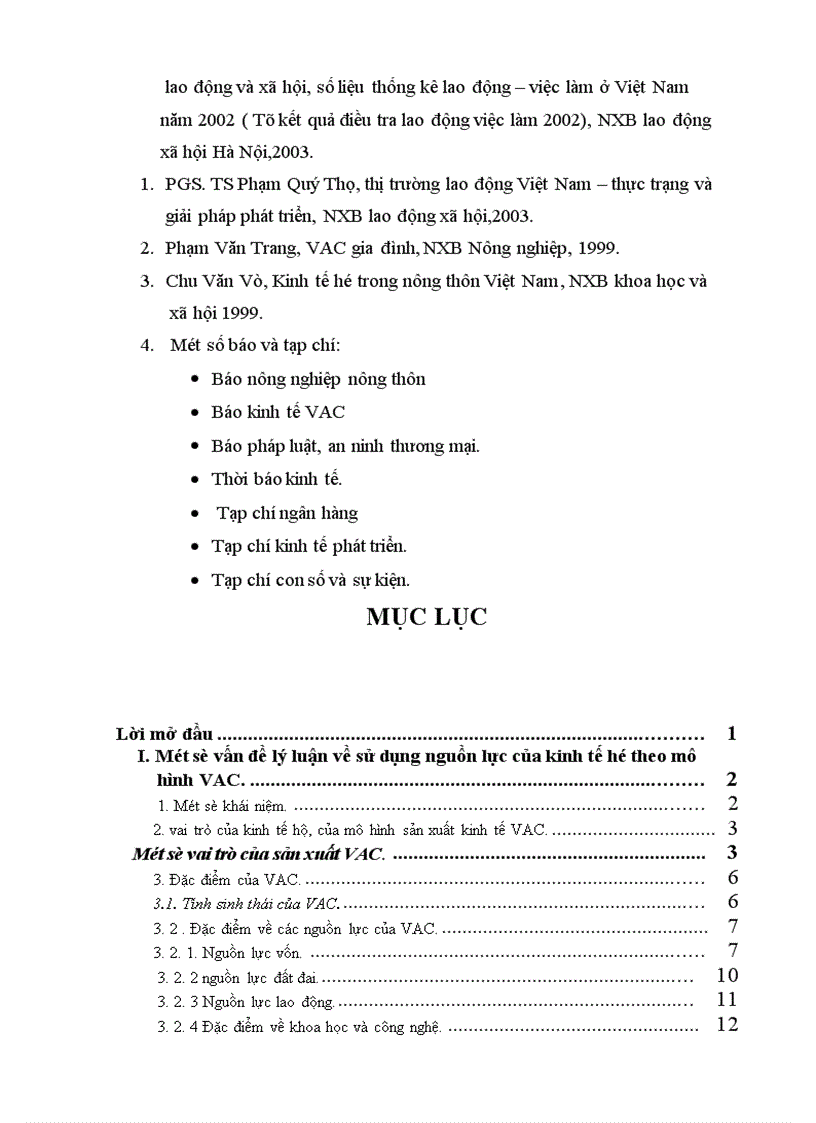 image for page một số giải pháp nhằm sử dụng hiệu quả các yếu tố nguồn lực của kinh tế hộ theo mô hình VAC ở nông thôn Việt Nam trong giai đoạn hiện nay