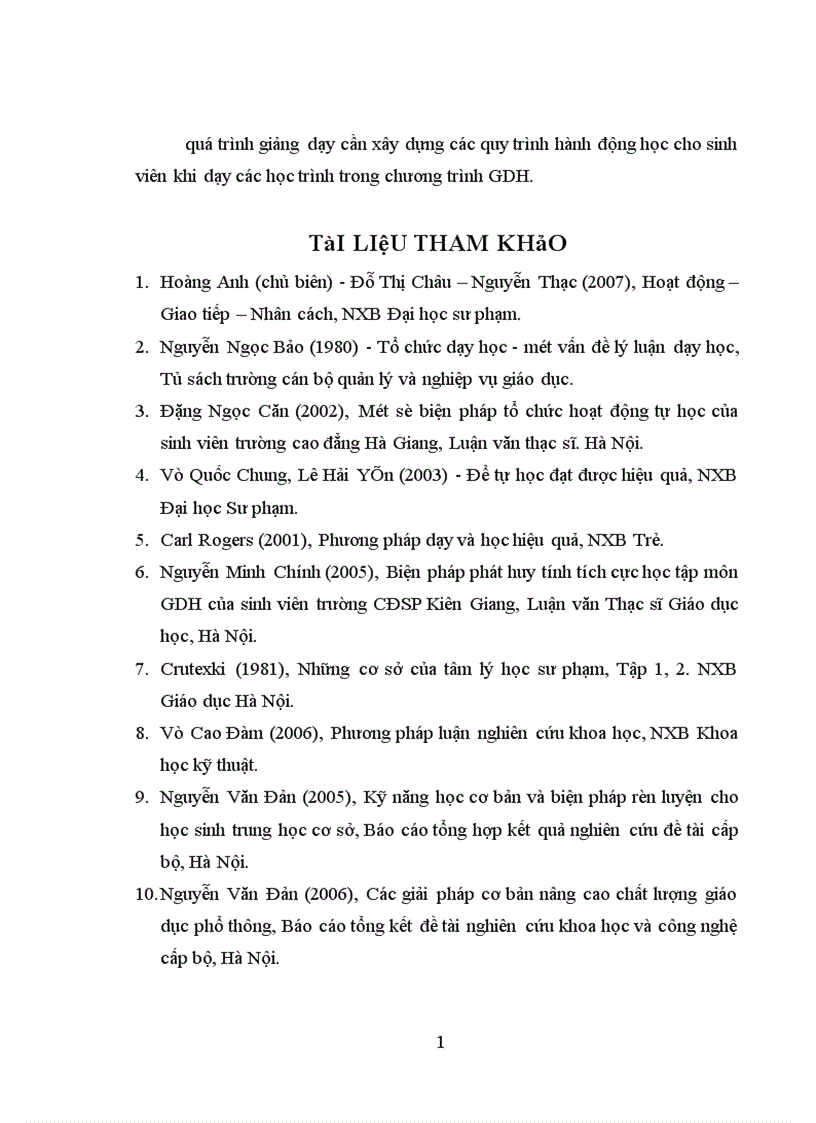 image for page Biện pháp rèn luyện kỹ năng tự học môn Giáo dục học cho sinh viên ở trường Cao đẳng Cần Thơ