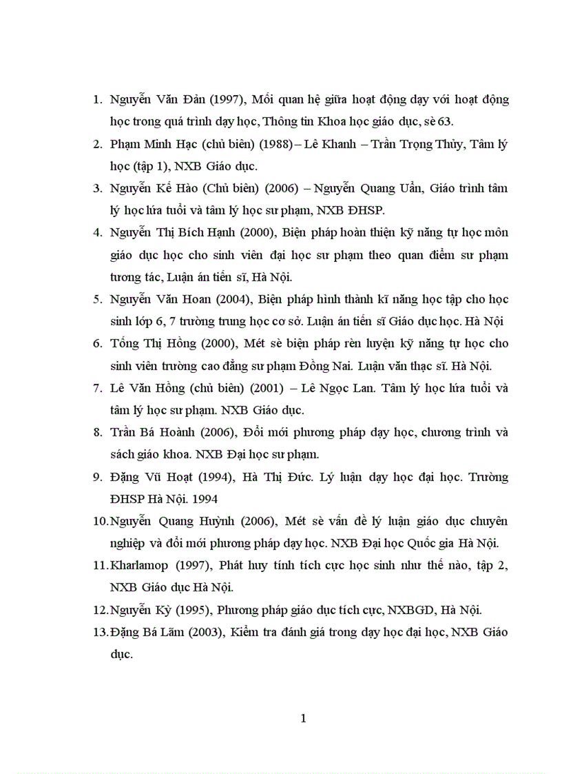 image for page Biện pháp rèn luyện kỹ năng tự học môn Giáo dục học cho sinh viên ở trường Cao đẳng Cần Thơ