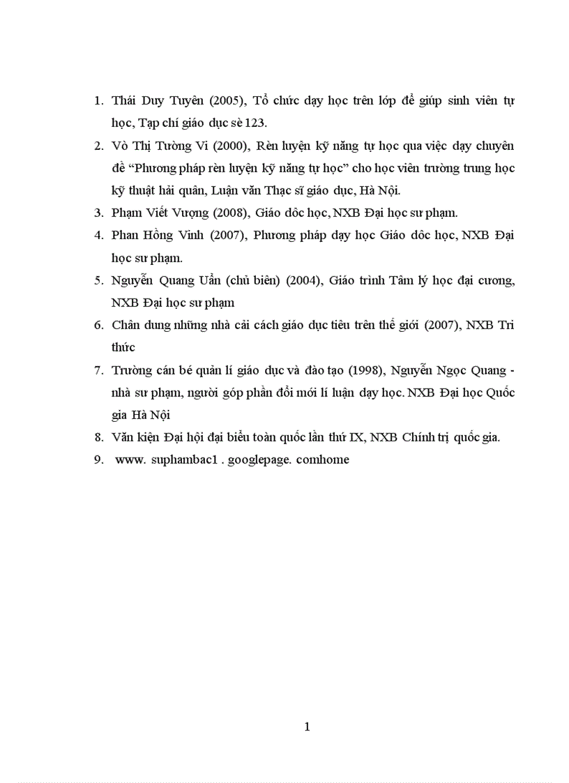 image for page Biện pháp rèn luyện kỹ năng tự học môn Giáo dục học cho sinh viên ở trường Cao đẳng Cần Thơ