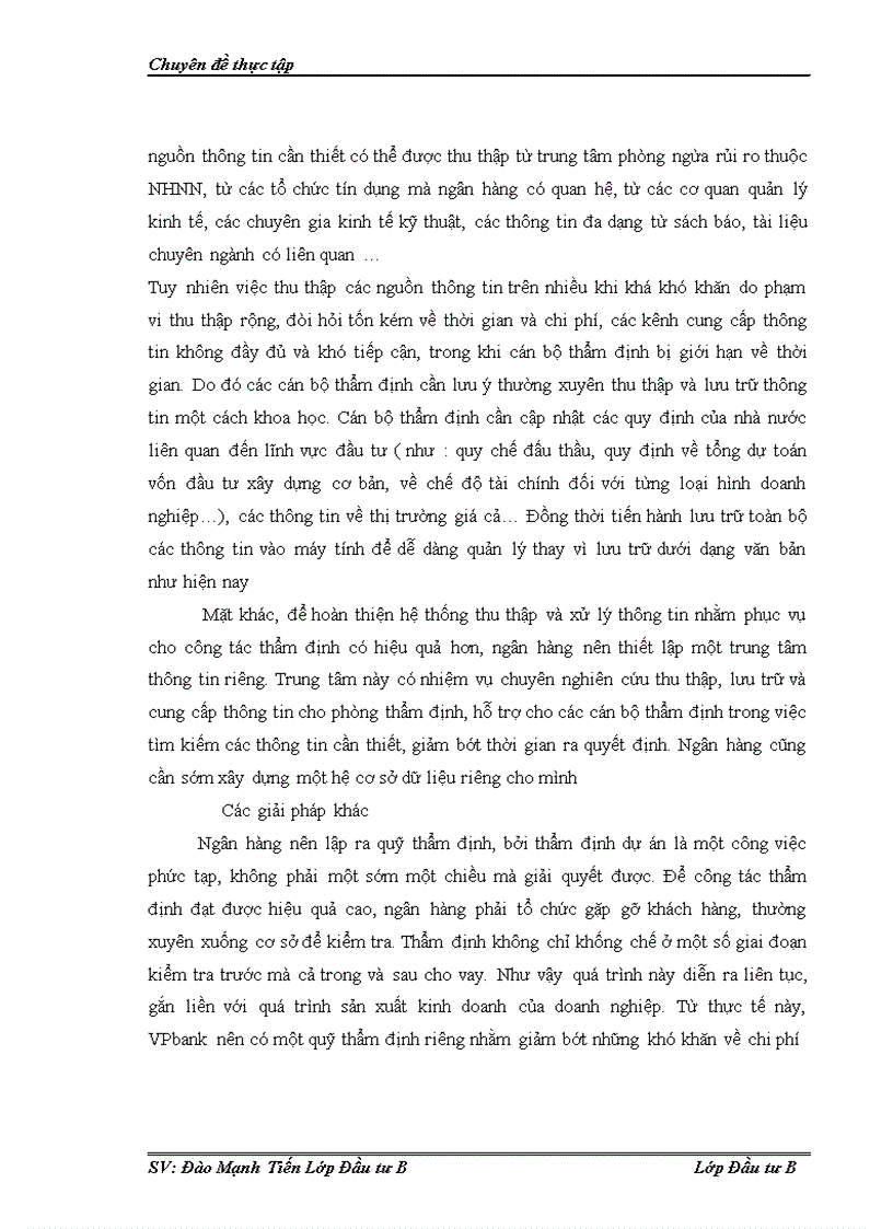 image for page Thẩm định tài chính dự án đầu tư tại ngân hàng thương mại cổ phần kỹ thương Việt Nam Techcombank Thực trạng và giải pháp 1