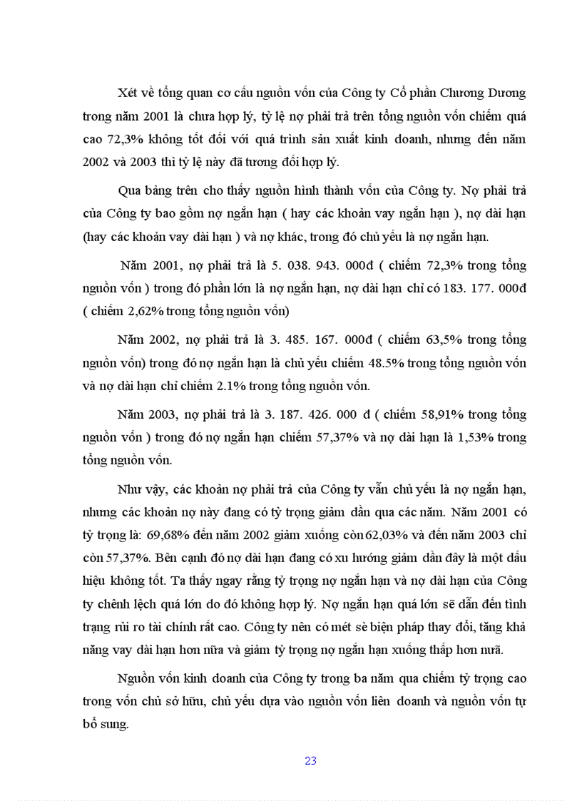 image for page Nghiên cứu tình hình quản lý và sử dụng vốn lưu động tại Công ty cổ phần Chương Dương Hà Nội 1