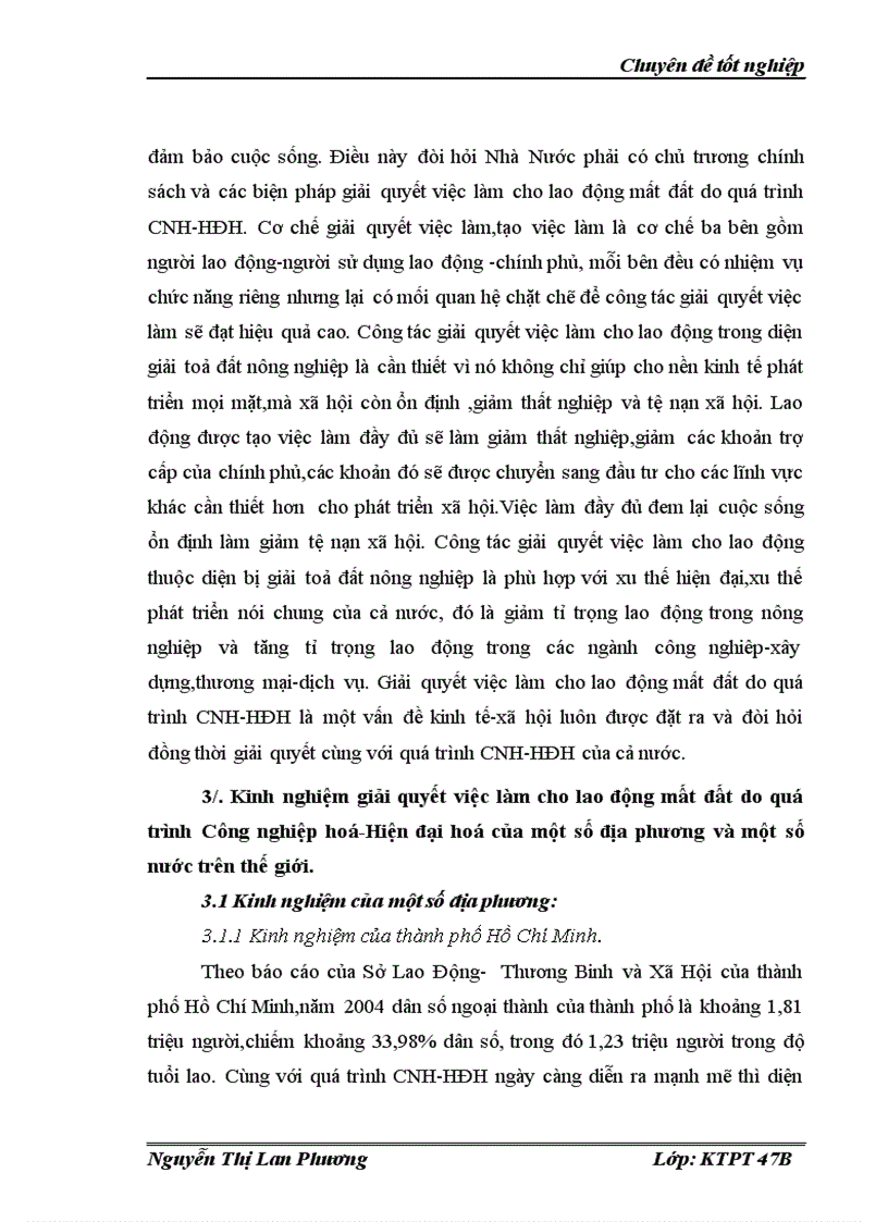 image for page Giải quyết việc làm cho lao động mất đất trong quá trình công nghiệp hoá tại huyện Thường Tín thành phố Hà Nội