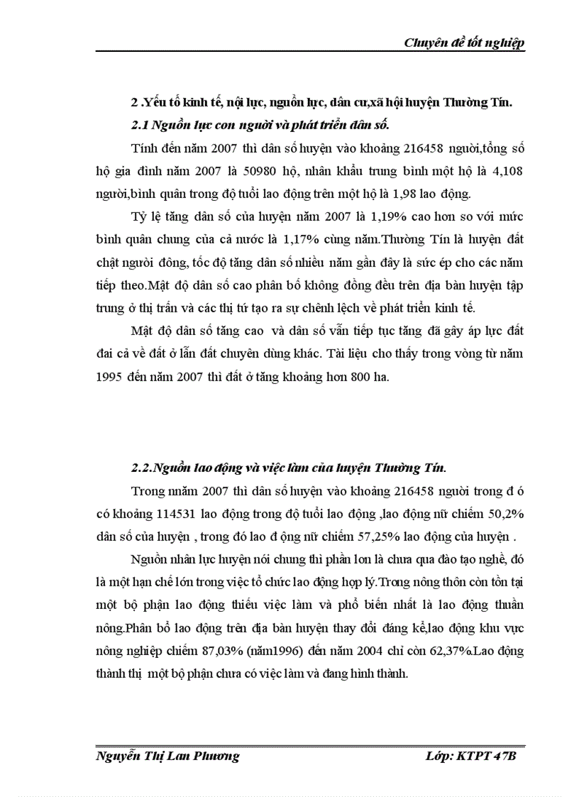 image for page Giải quyết việc làm cho lao động mất đất trong quá trình công nghiệp hoá tại huyện Thường Tín thành phố Hà Nội