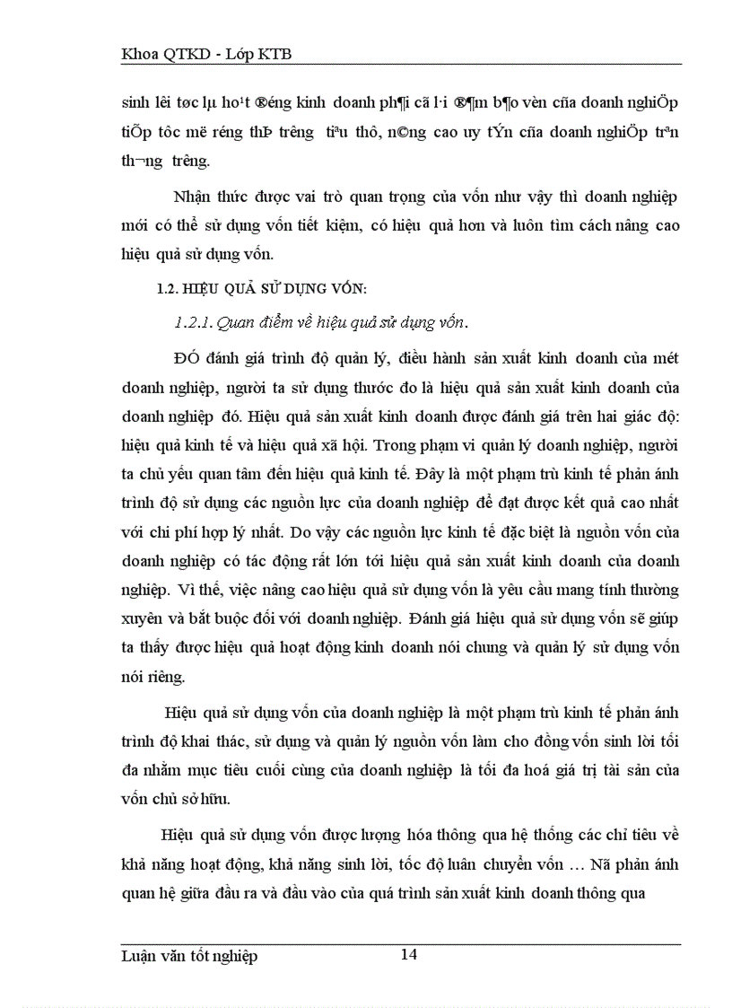 image for page Phân tích hiệu quả sử dụng vốn tại Công ty Giấy Bãi Bằng 1