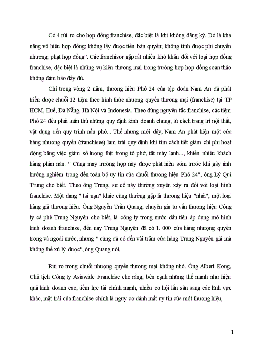 image for page Nhượng quyền thương mại thực trạng và hướng phát triển ở Việt Nam