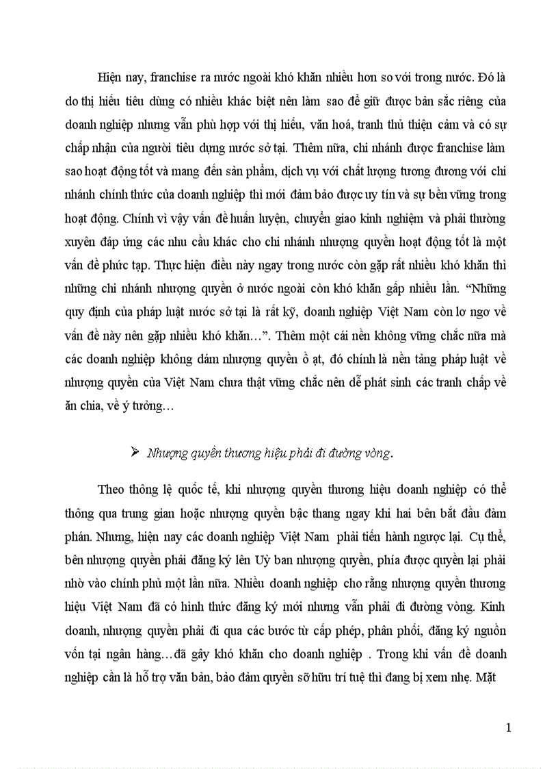 image for page Nhượng quyền thương mại thực trạng và hướng phát triển ở Việt Nam