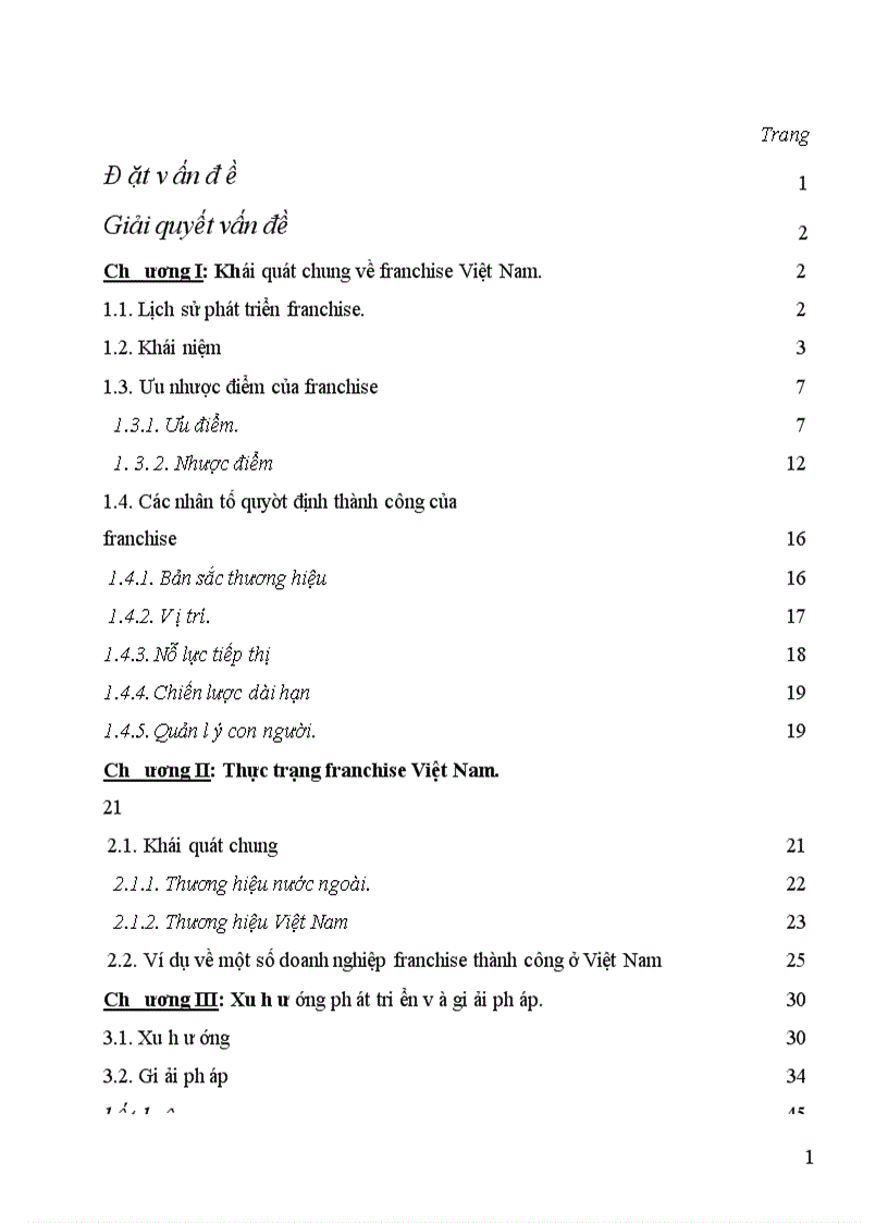 image for page Nhượng quyền thương mại thực trạng và hướng phát triển ở Việt Nam
