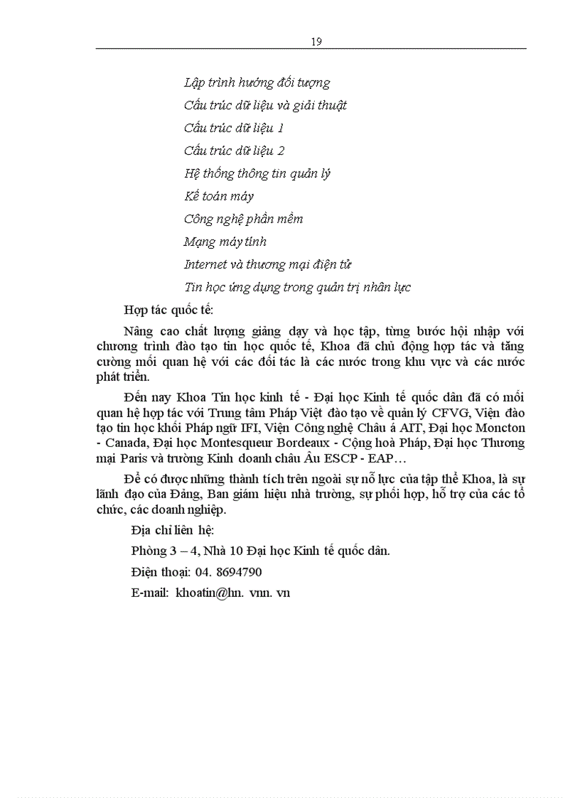 image for page Phân tích thiết kế phần mềm Quản lý sinh viên học lại tại Khoa Tin học kinh tế