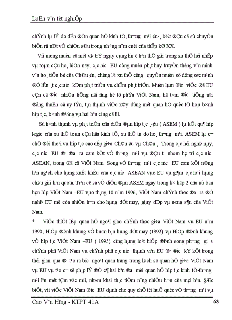 image for page Một số giải pháp thúc đẩy hoạt động xuất khẩu hàng hoá của Việt Nam sang thị trường EU giai đoạn 2001 2010