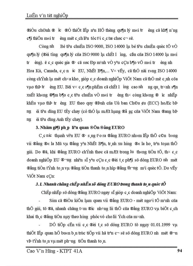 image for page Một số giải pháp thúc đẩy hoạt động xuất khẩu hàng hoá của Việt Nam sang thị trường EU giai đoạn 2001 2010