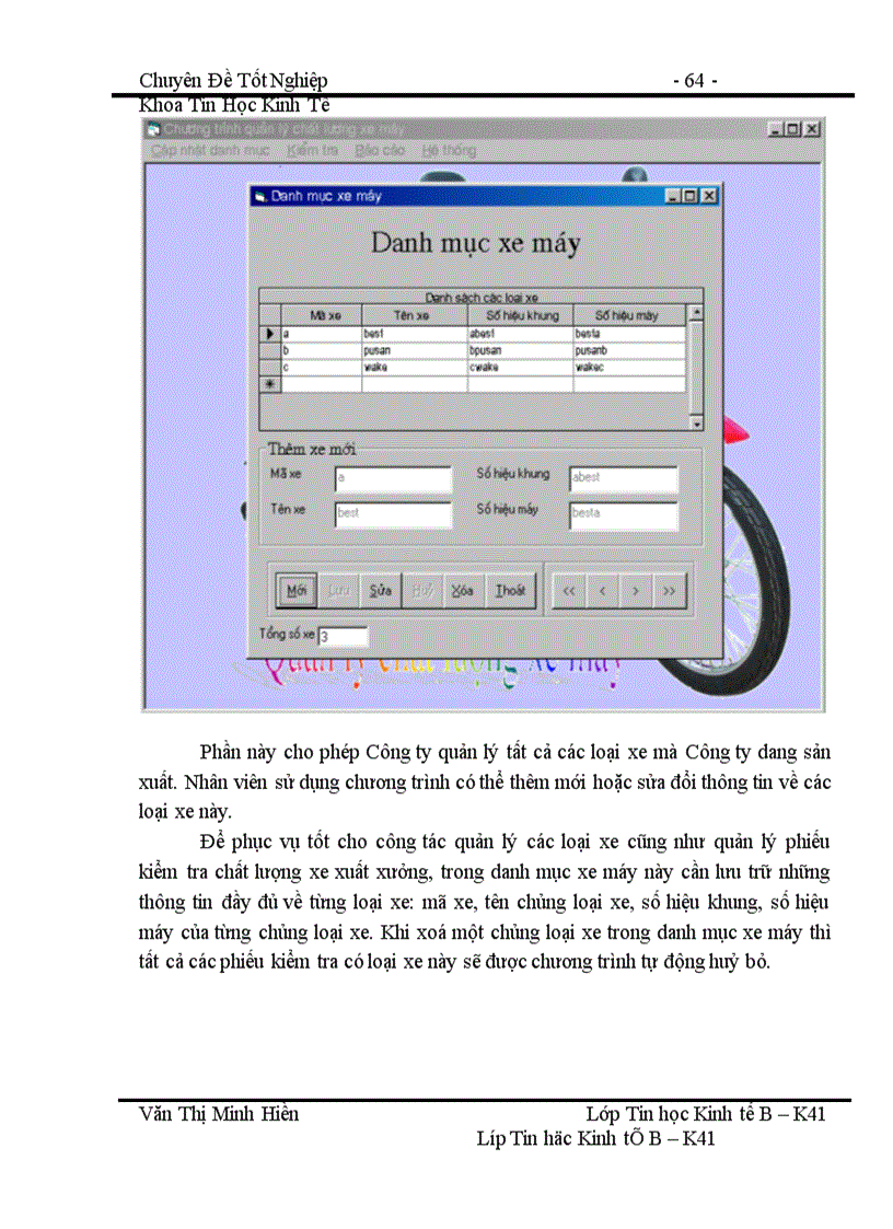image for page chương trình Quản lý chất lượng xe máy xuất xưởng