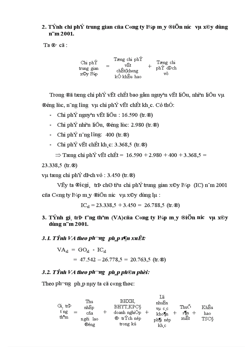 image for page Xác định các chỉ tiêu giá tri sản xuất chi phí trung gian và giá trị tăng thêm trong nền kinh tế thị trường của nước ta hiện nay