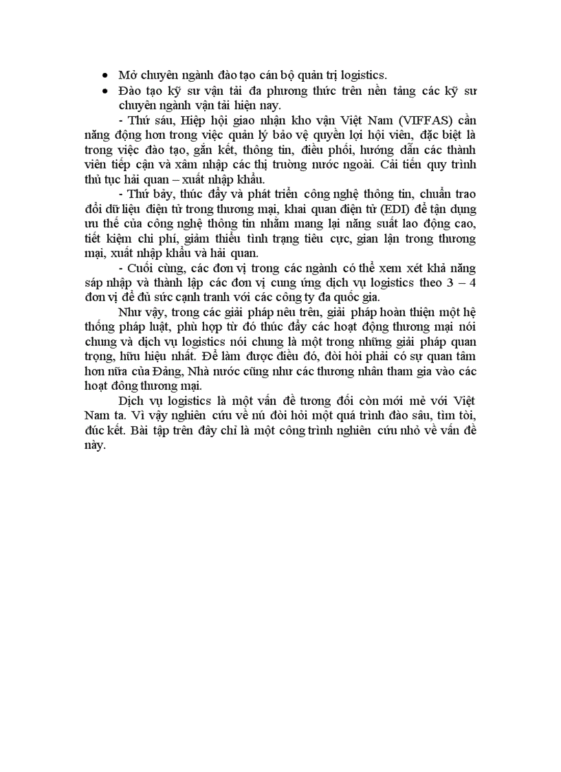 image for page Giải pháp phát triển dịch vụ Logistics