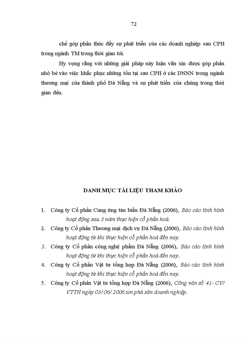 image for page Những vấn đề sau cổ phần hóa các DNNN trong ngành thương mại của thành phố Đà Nẵng