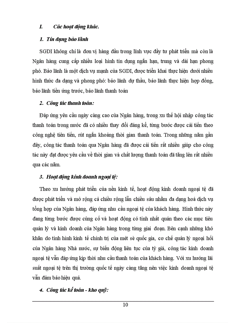 image for page Tình hình hoạt động kinh doanh của SGDI trong những năm gần đây