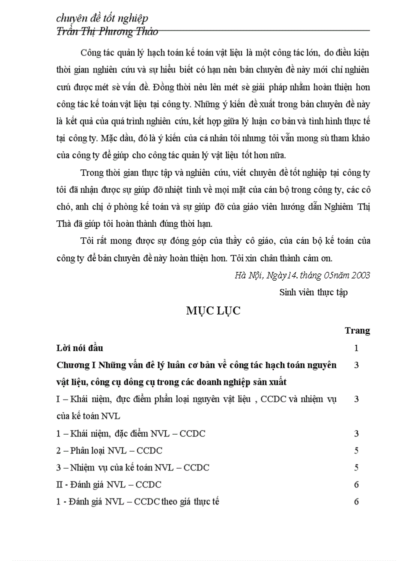 image for page Hoàn thiện công tác hạch toán nguyên vật liệu công cụ dụng cụ tại công ty TNHH Thành Đạt 1