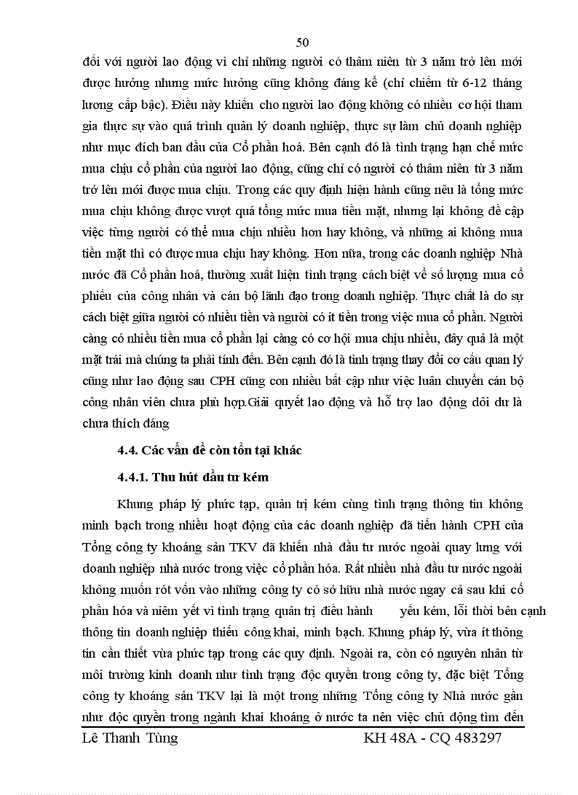 image for page Giải pháp thúc đẩy quá trình cổ phần hóa của Tổng công ty Khoáng sản TKV