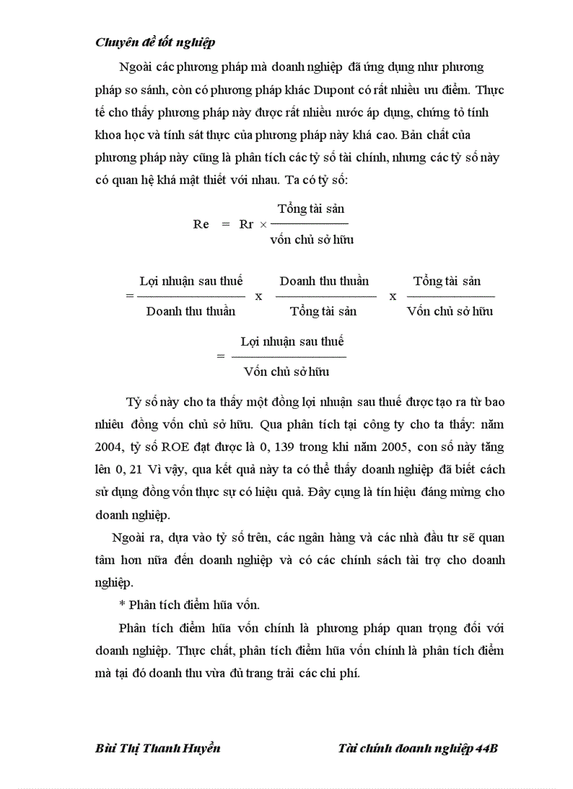 image for page Nâng cao hiệu quả khả năng phân tích tài chính tại công ty cổ phần may Hưng Yên 1
