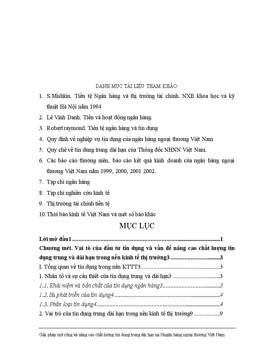 image for page Giải pháp nhằm nâng cao chất lượng tín dụng trung dài hạn tại Ngân hàng Ngoại thương Việt Nam 1