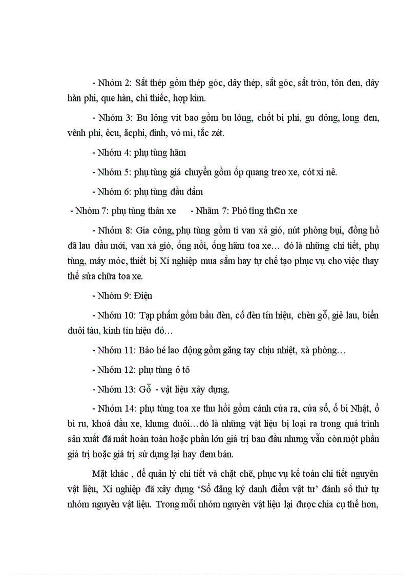 image for page Hoàn thiện công tác hạch toán nguyên vật liệu tại Xí nghiệp vận dụng toa xe hàng Hà Nội 1