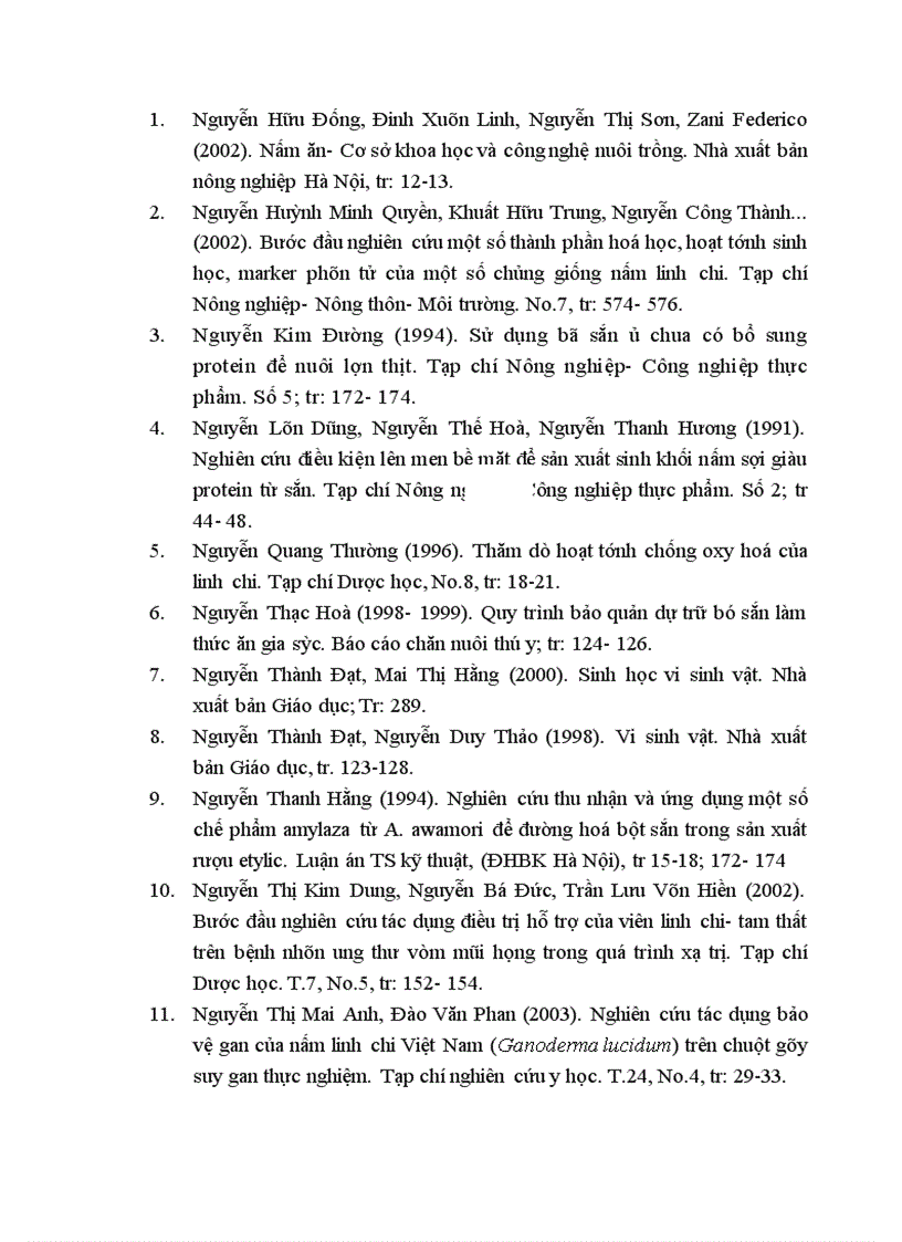 image for page Nghiên cứu hoàn thiện quy trình sử dụng bã sắn trước và sau lên men thu enzyme để nuôi trồng nấm ăn và nấm dược liệu 1