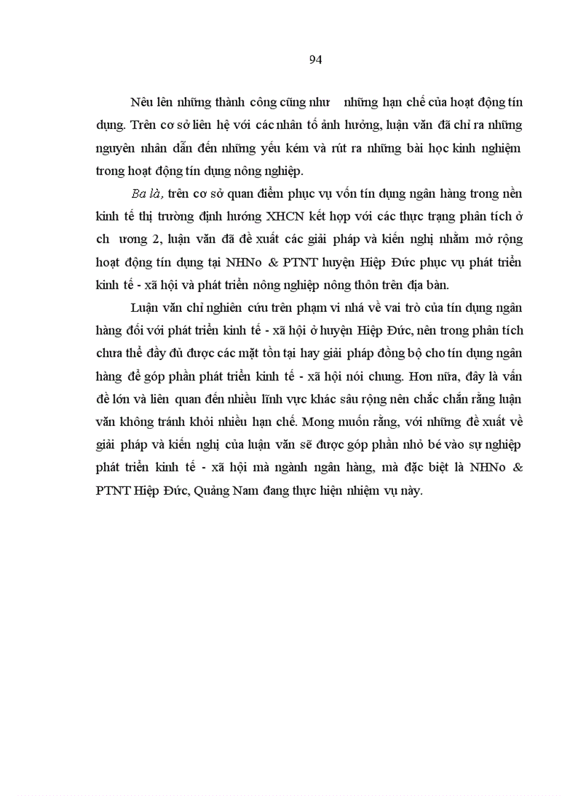 image for page Tín dụng của ngân hàng nông nghiệp và phát triển nông thôn với phát triển kinh tế xã hội ở huyện Hiệp Đức Quảng Nam