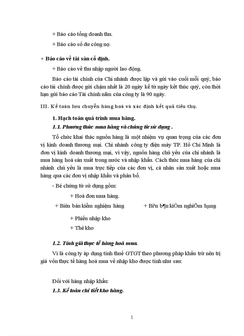 image for page Hoàn thiện kế toán lưu chuyển hàng hoá và xác định kết quả tiêu thụ tại chi nhánh công ty Điện máy thành phố Hồ Chí Minh 1