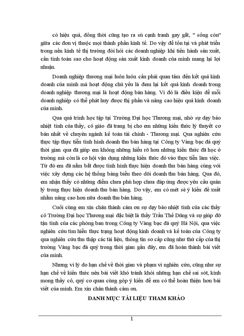 image for page Phân tích tình hình doanh thu bán hàng và các biện pháp tăng doanh thu bán hàng tại Công ty Vàng Bạc Đá Quý Hà Nội 1