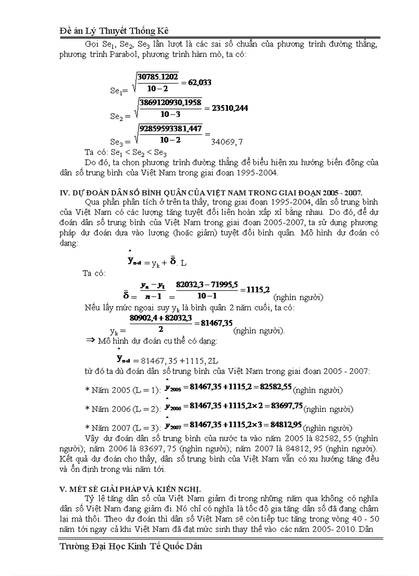 image for page Vận dụng phương pháp dãy số thời gian để phân tích biến động dân số trung bình của Việt Nam trong giai đoạn 1995 2004 và dự báo trong giai đoạn 2005 2007 1
