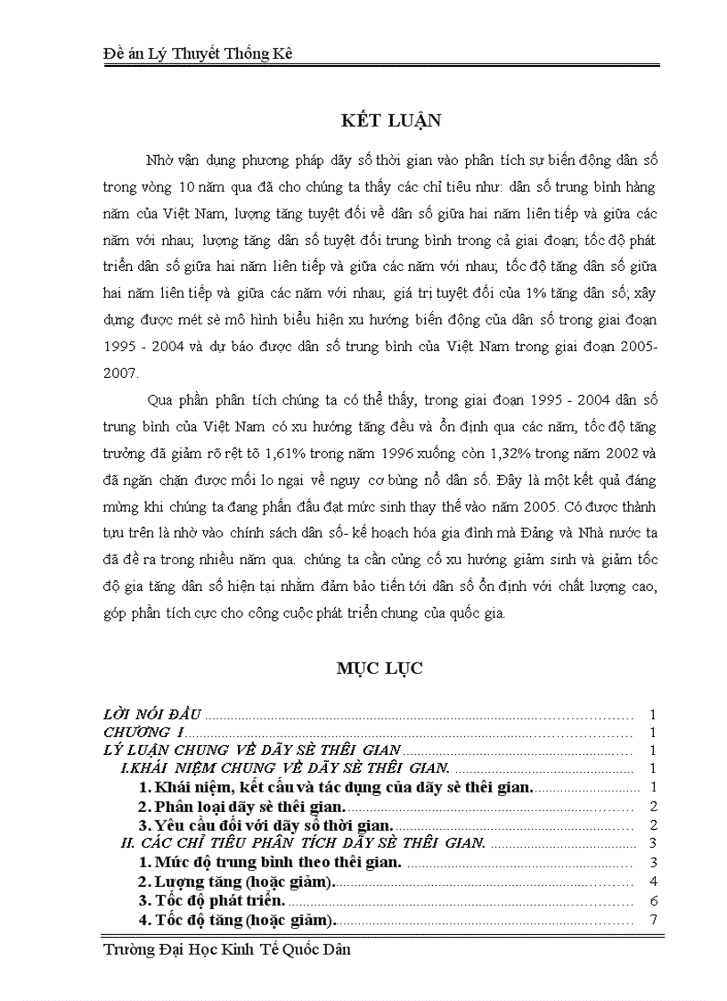 image for page Vận dụng phương pháp dãy số thời gian để phân tích biến động dân số trung bình của Việt Nam trong giai đoạn 1995 2004 và dự báo trong giai đoạn 2005 2007 1