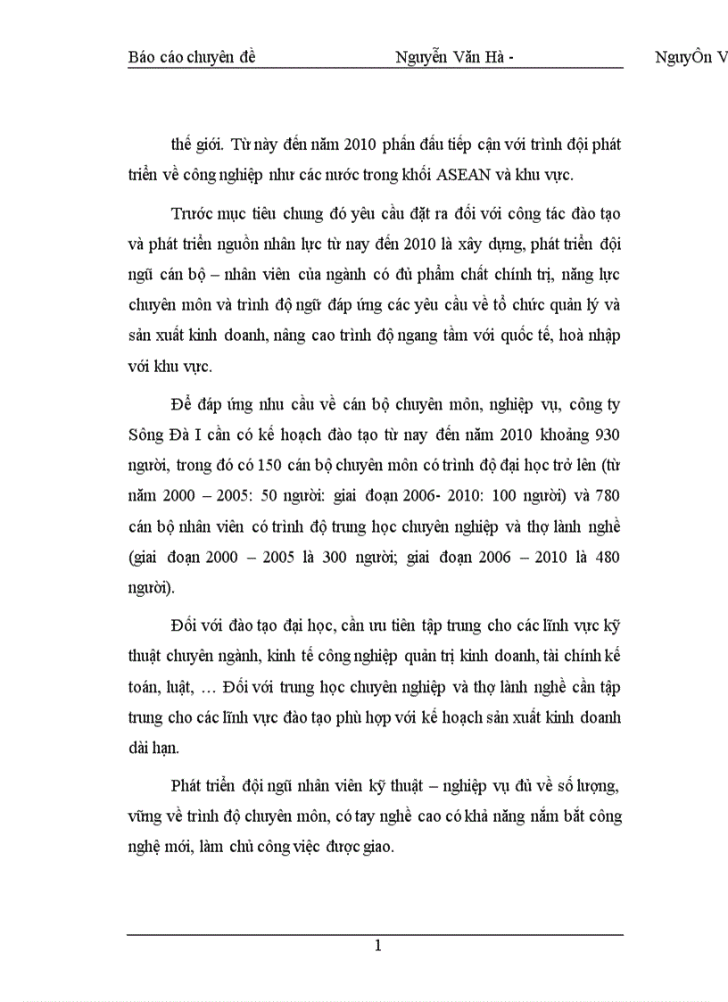 image for page Đưa ra phương hướng nhằm nâng cao hiệu quả công tácđào tạo và phát triển nguồn nhân lực tại Công ty Sông Đà I 1