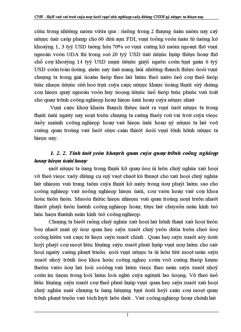 image for page CNH HĐH và vai trò của nó đối với sự nghiệp xây dựng CNXH ở nước ta hiện nay 1